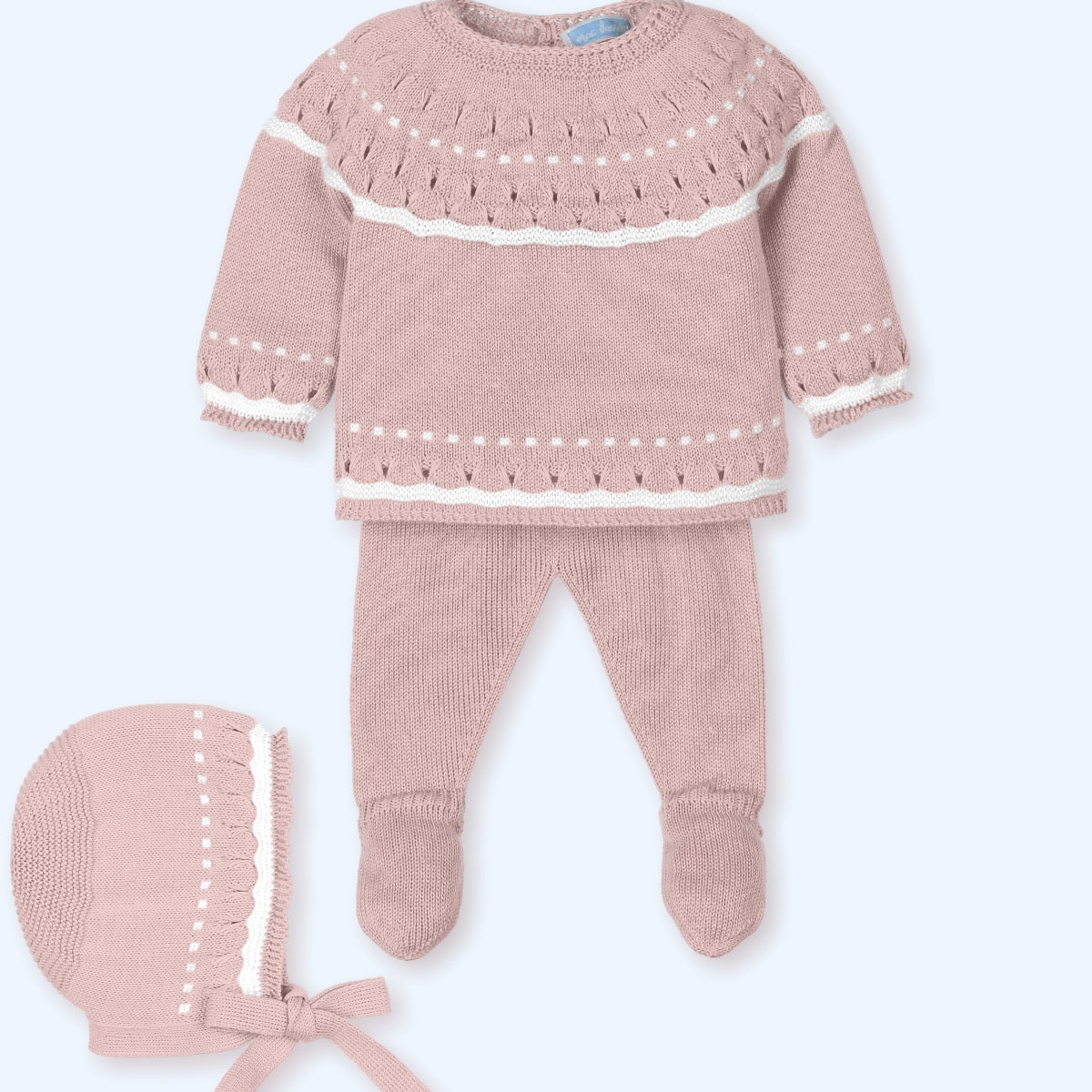 PINK CLOUD BABY SET WITH BLANKET (4PC)