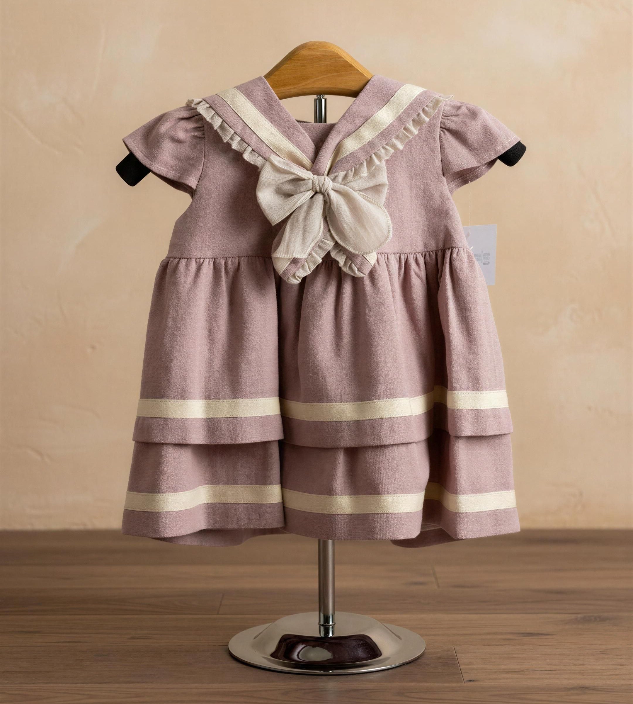 GIRL DRESS PINK RUFFLE