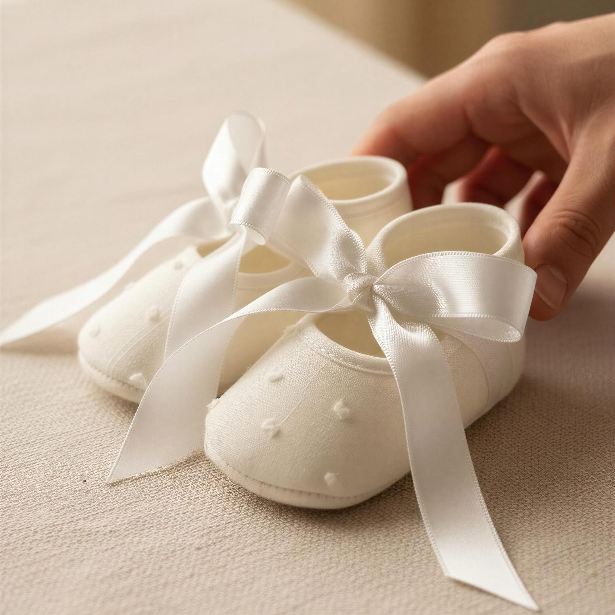 UNISEX BABY SHOES WITH BOW