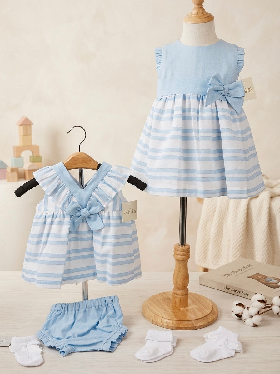BABY SET BLUE STRIPES