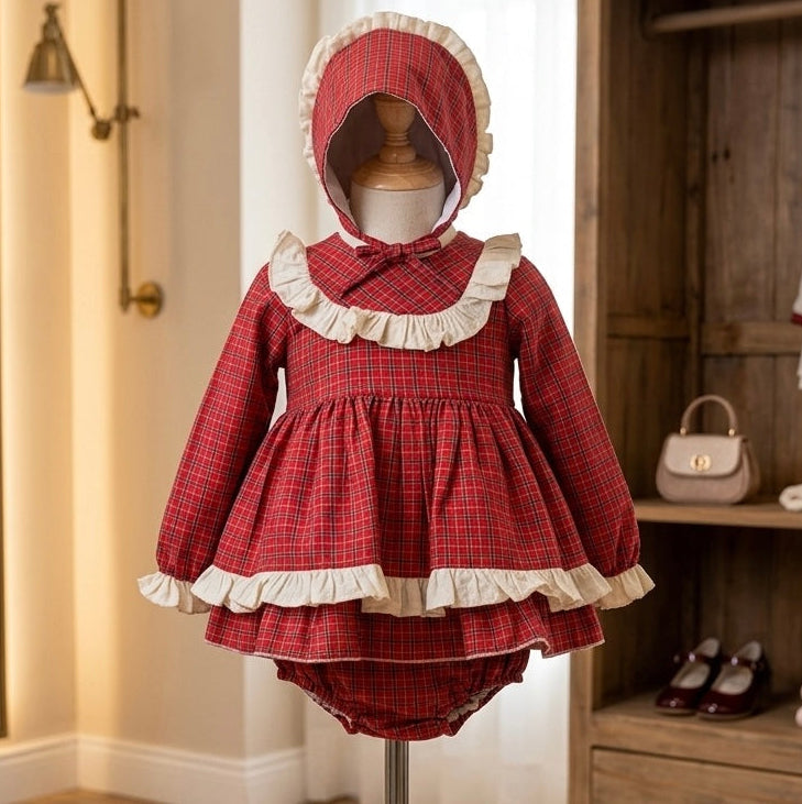 BABY GIRL SET RED BOONET