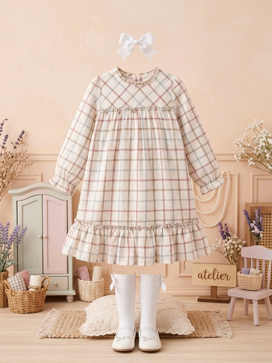 GIRL DRESS SUBTLE WHITE