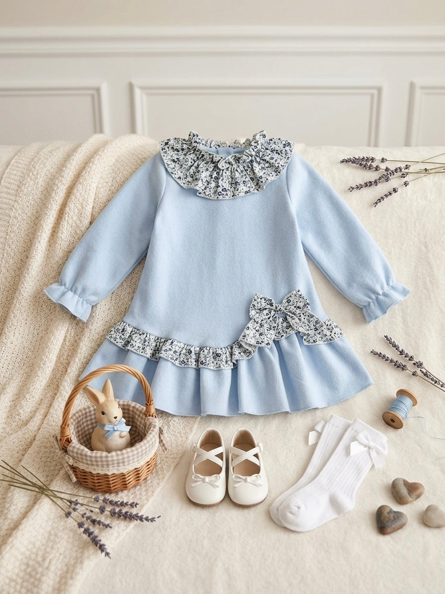 GIRL DRESS BLUE SKY