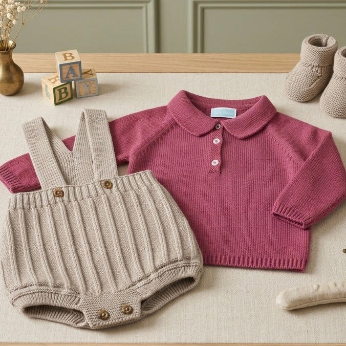 BABY BOY SET OVERALL WITH POLO (2 COLORES)