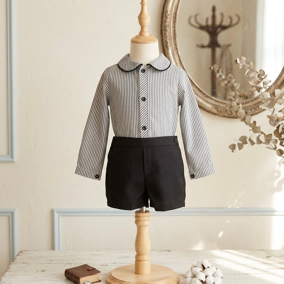 BOY SET ELEGANT BLACK AND WHITE