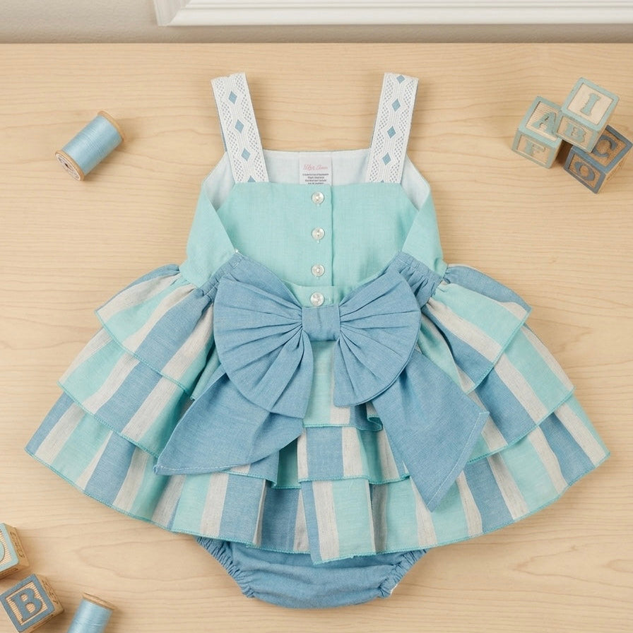 BABY SKY BLUE RUFFLE SET