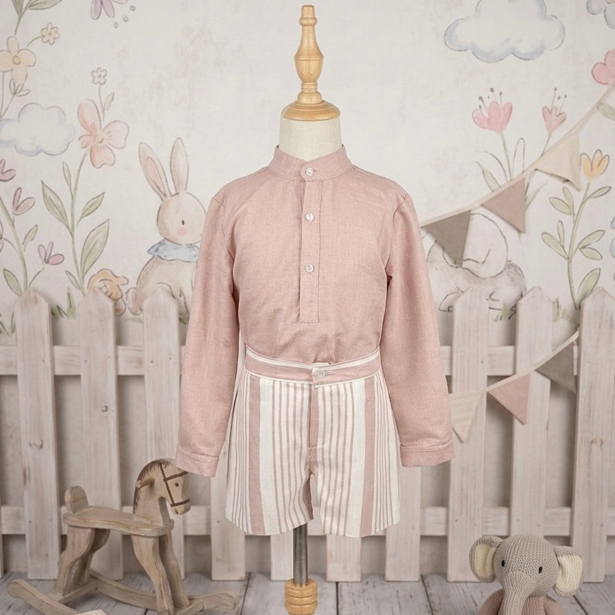 LINEN SET CORAL BOYS
