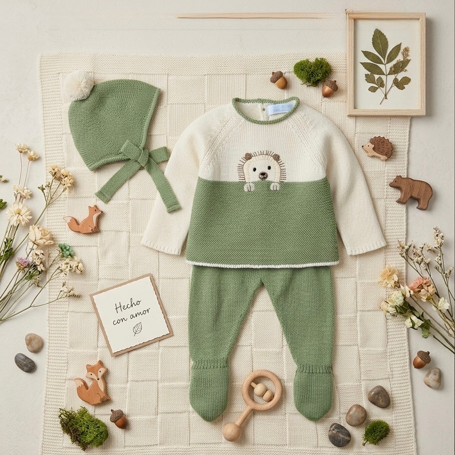 NEWBORN LONG SET ERIZO 3PC