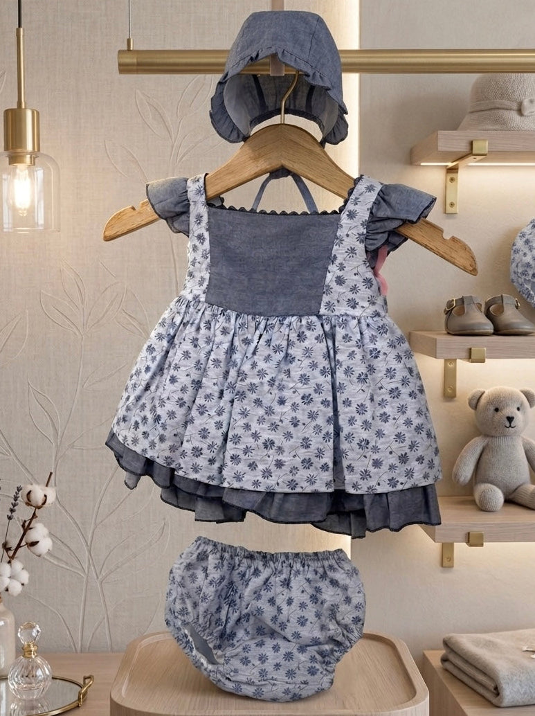 BABY SET FLOWERS JEAN