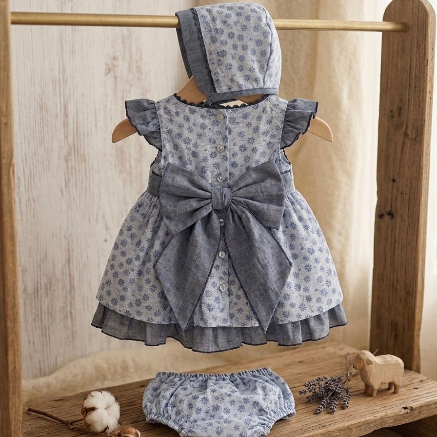 BABY SET FLOWERS JEAN