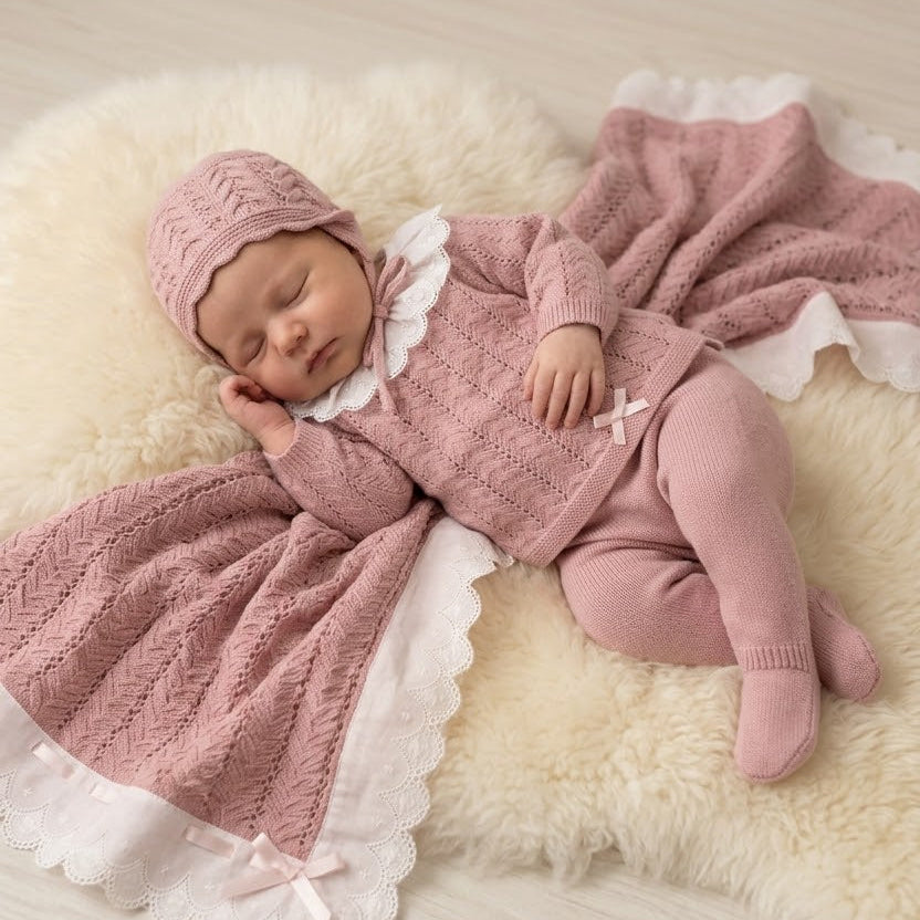 BLUSH ELEGANCE BABY SET (4PC)