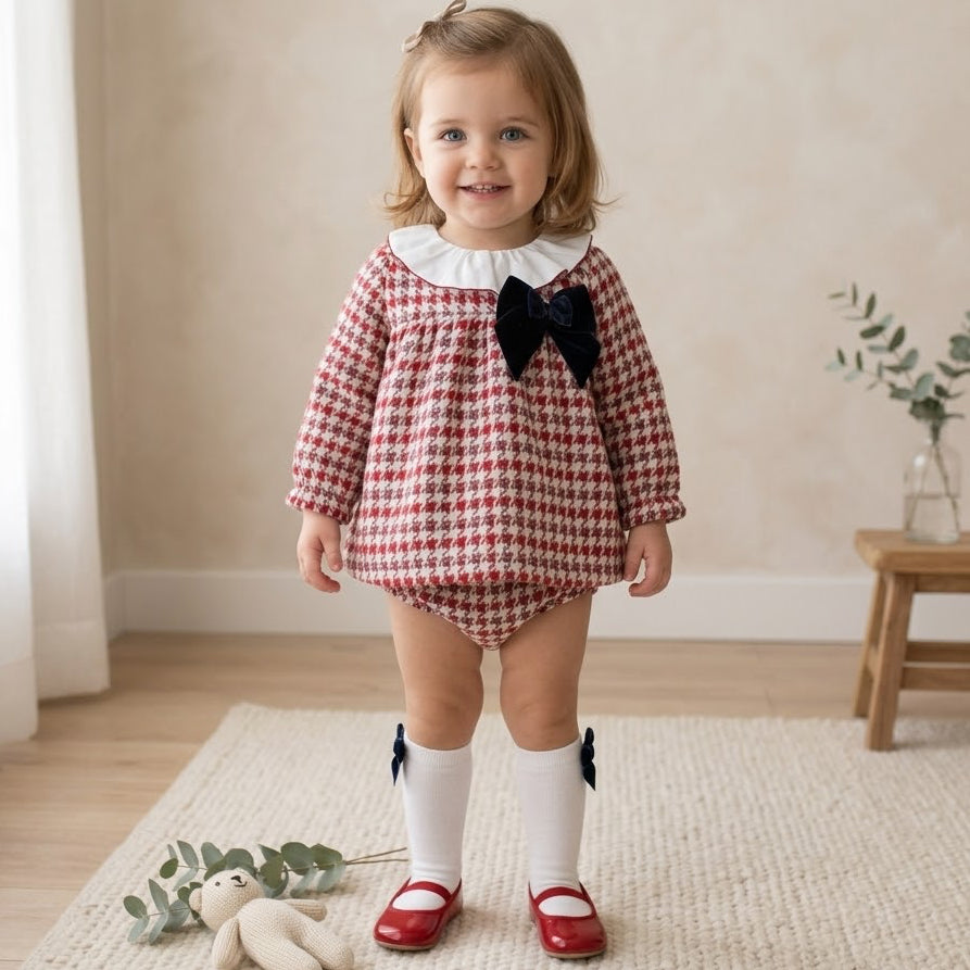 BABY SET RED/WHITE