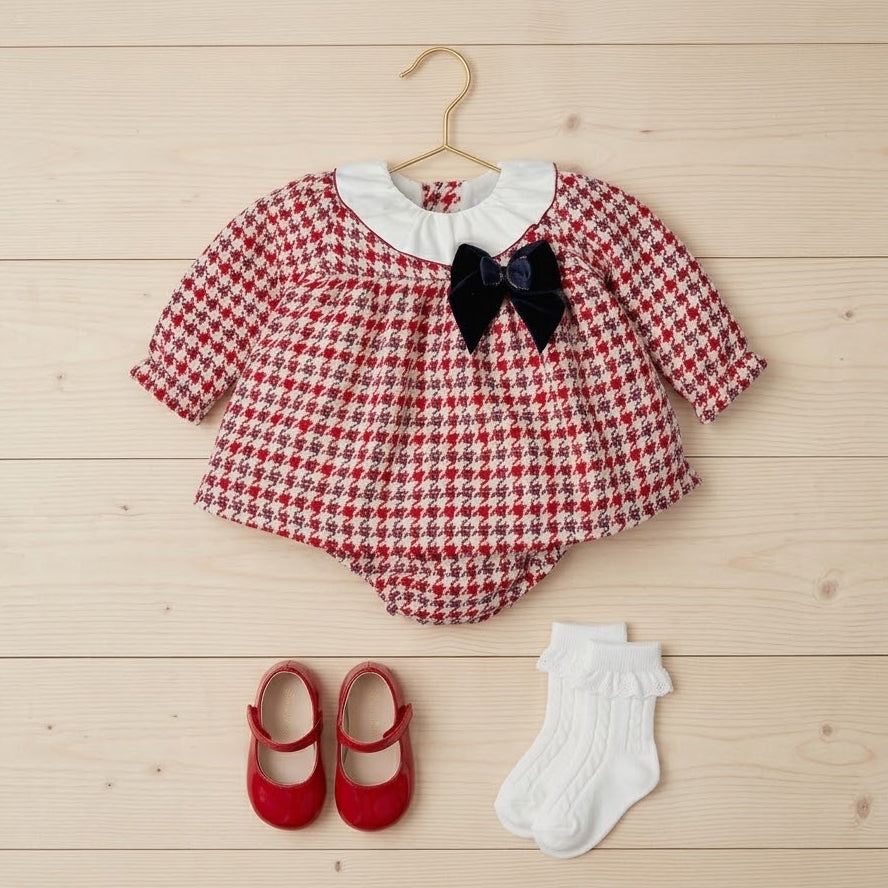 BABY SET RED/WHITE