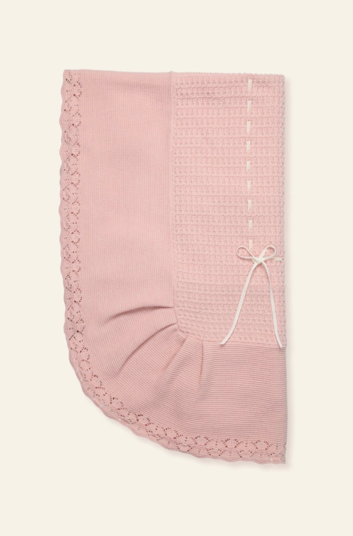 NEWBORN COLLAR AND LACE PINK 4 PC
