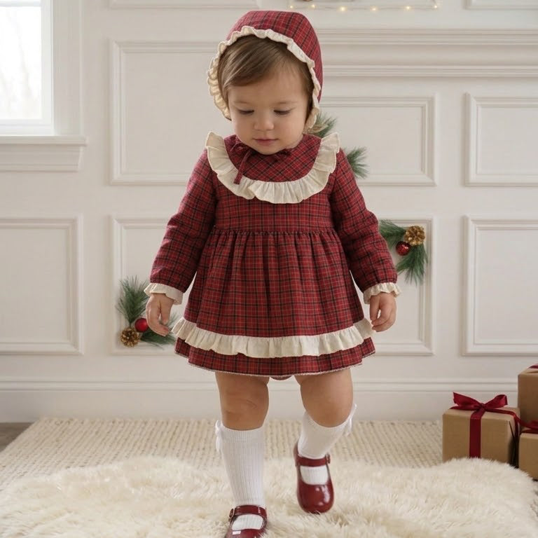 BABY GIRL SET RED BOONET