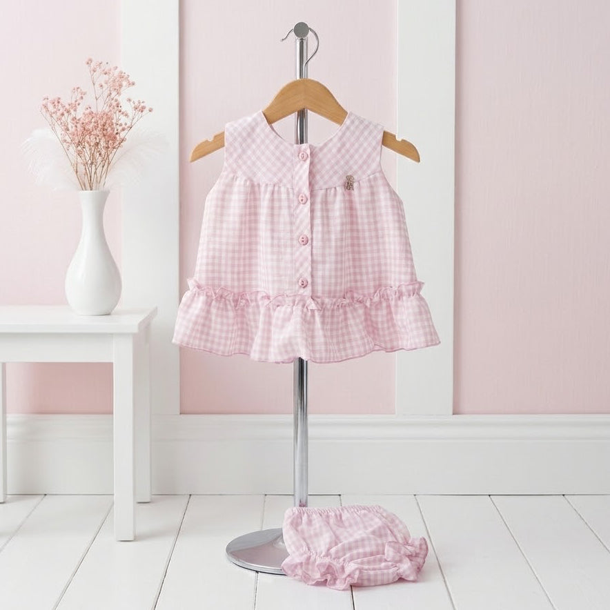 BABY SET PINK SQUARE