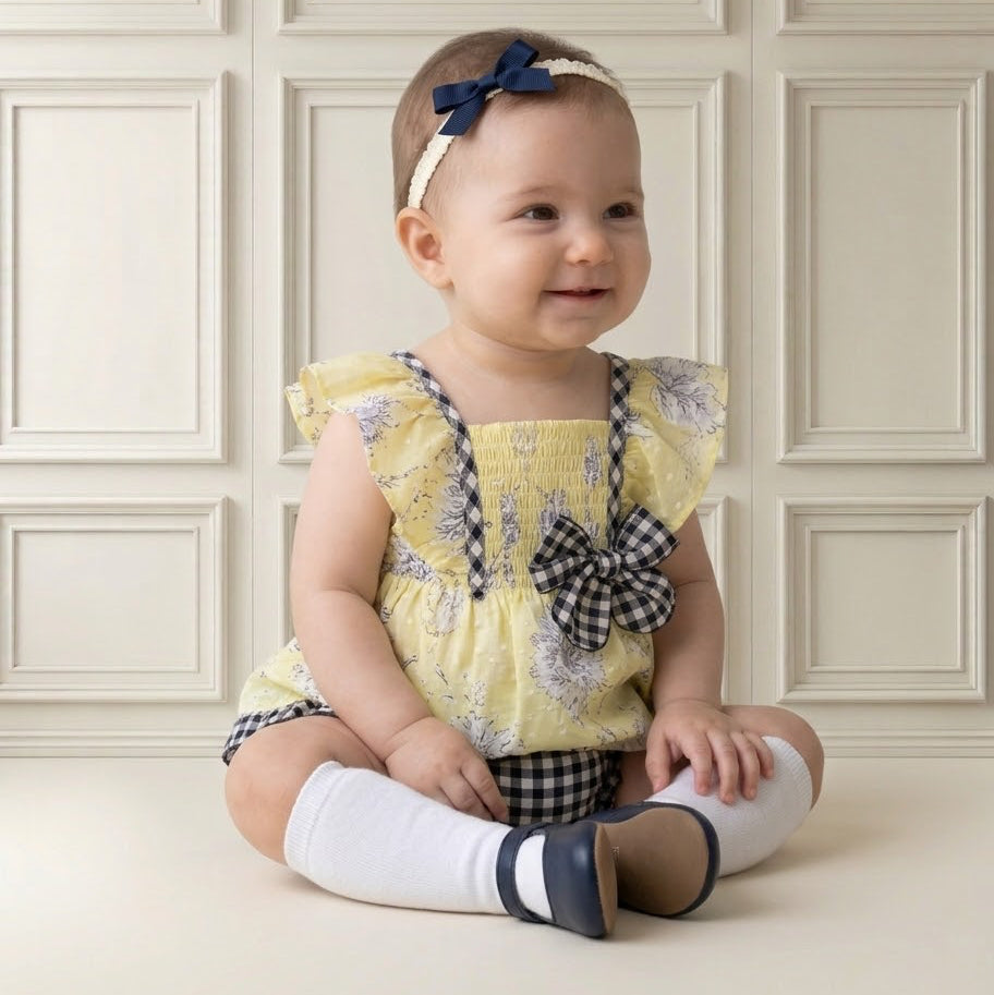 BABY GIRL SET YELLOW FLOWER