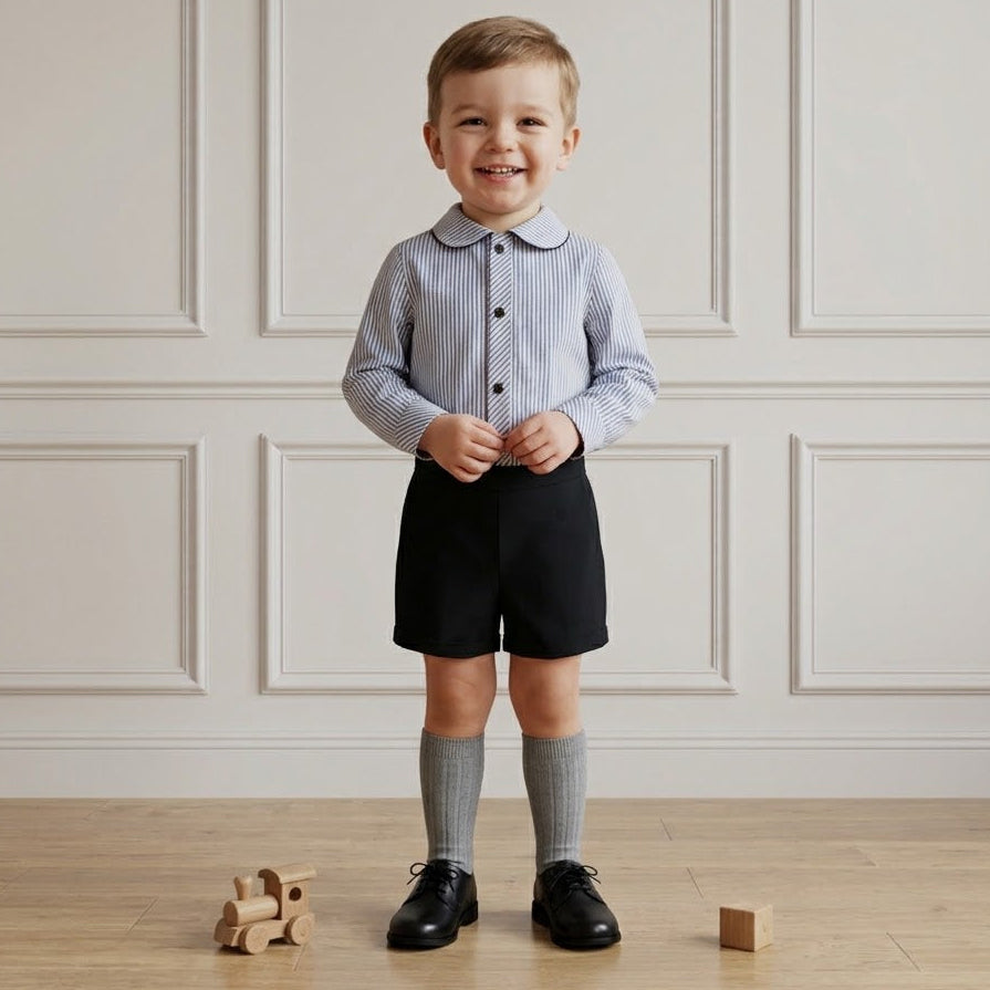 BOY SET ELEGANT BLACK AND WHITE