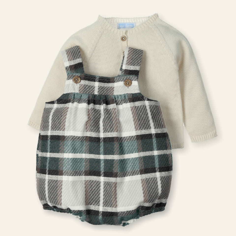 BABY BOYS SET OVEROL GREEN