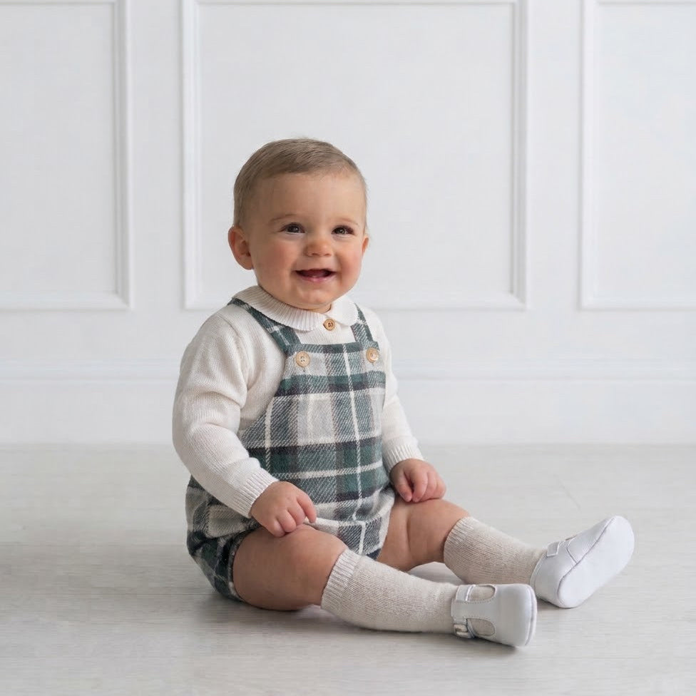 BABY BOYS SET OVEROL GREEN