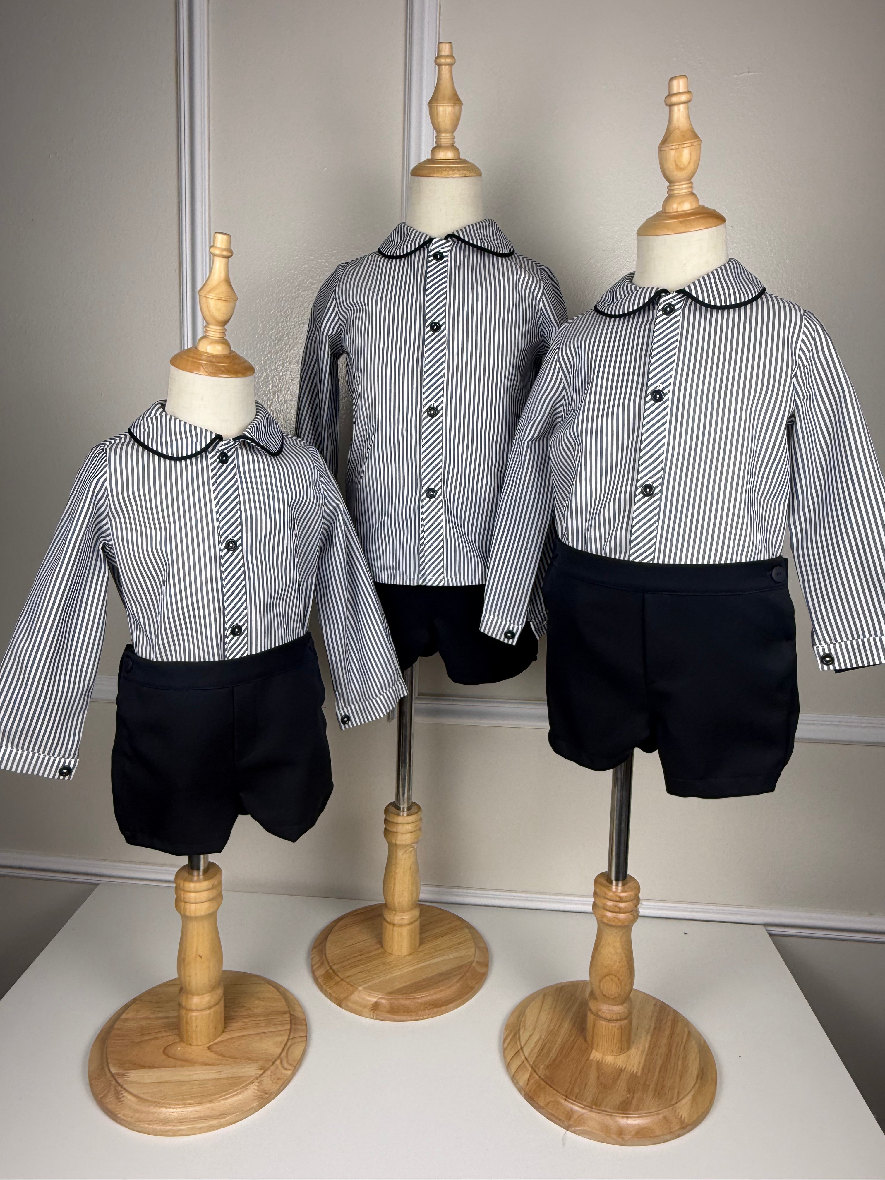 BOY SET ELEGANT BLACK AND WHITE