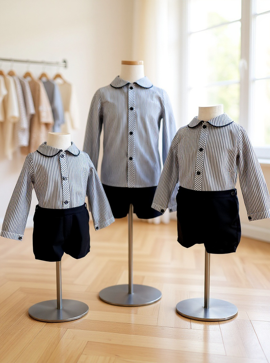 BOY SET ELEGANT BLACK AND WHITE