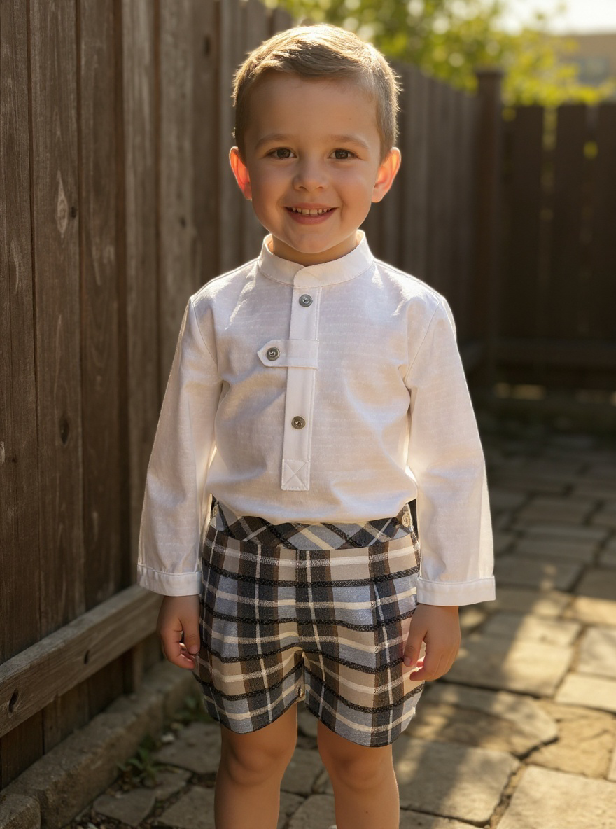 BOY SET PLAID PARTY