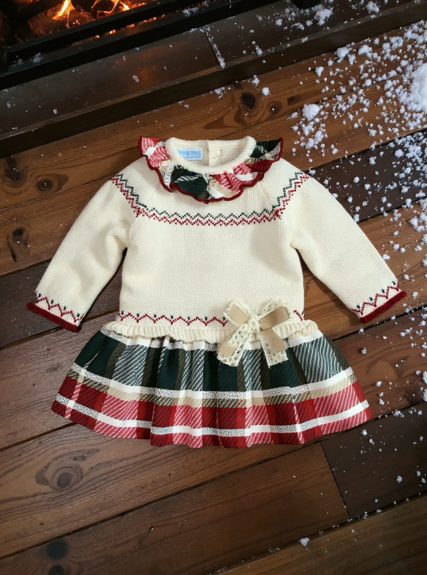 BABY DRESS CHRISTMAS WOOL