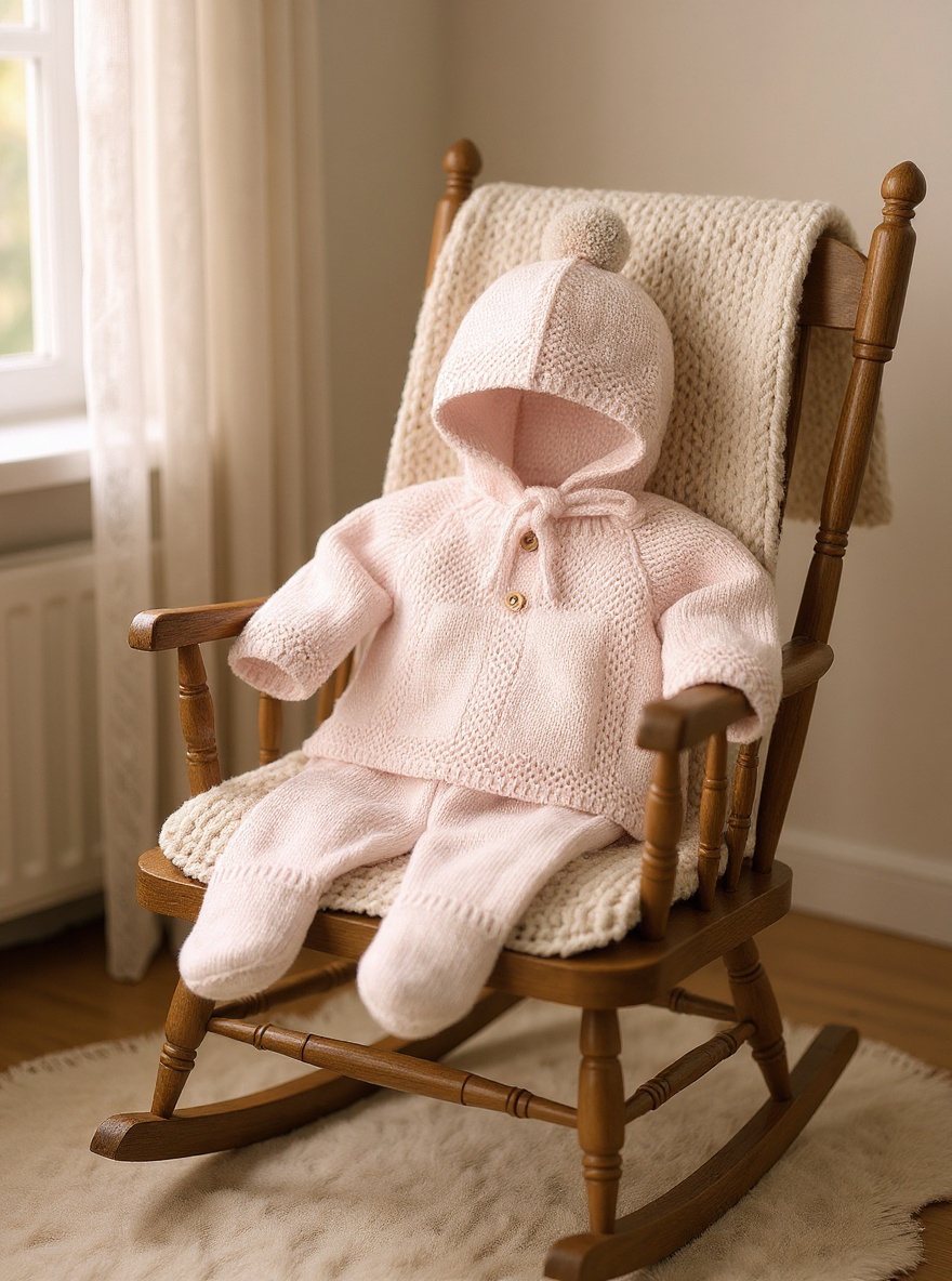 NEWBORN LONG BUTTON SET 3PC (3 Colores)