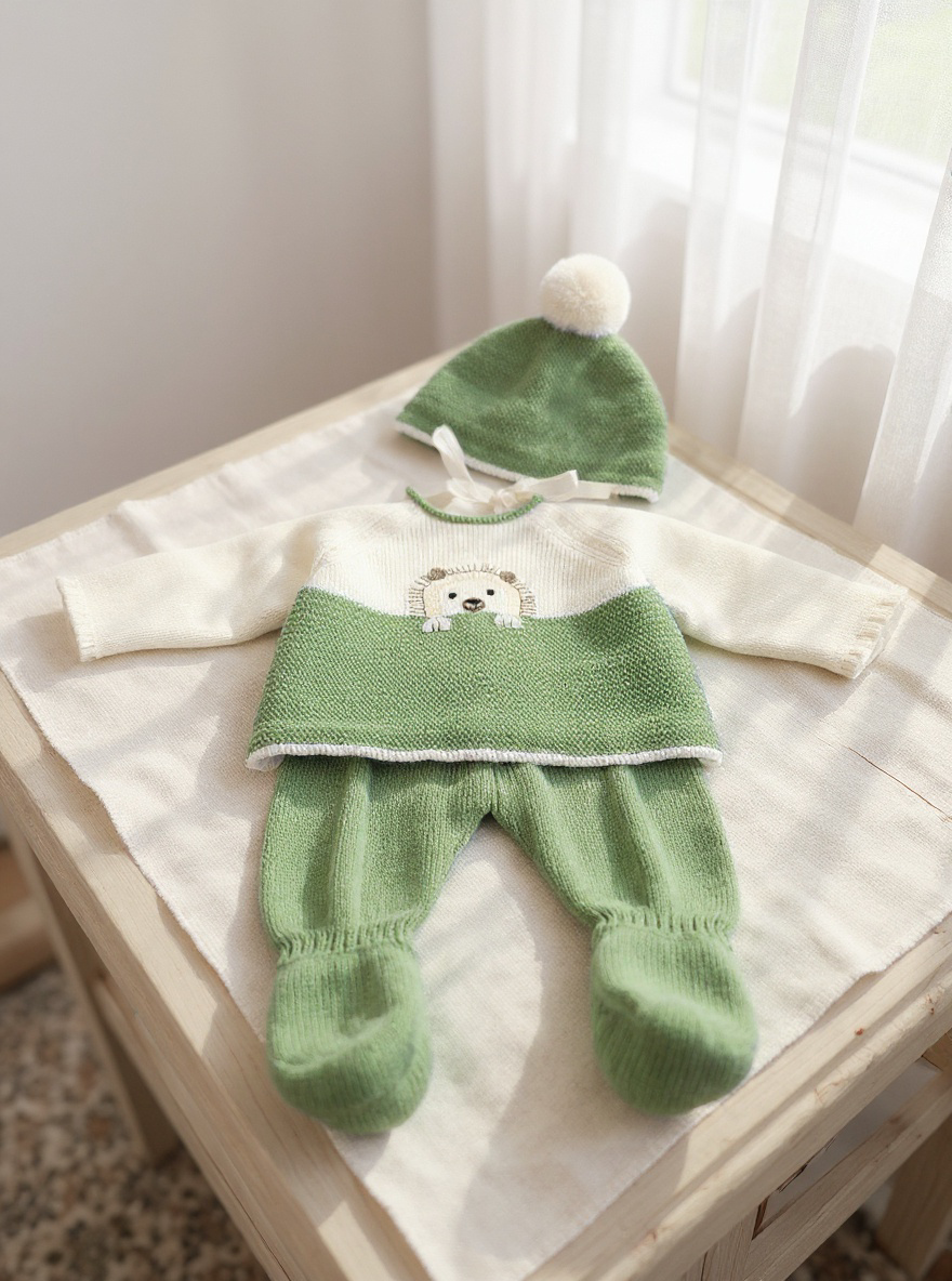 NEWBORN LONG SET ERIZO 3PC