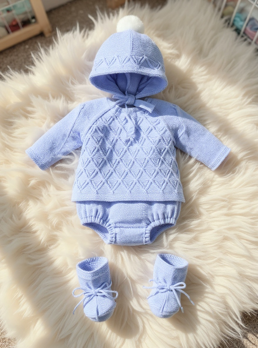 NEWBORN SKY SHORT SET 4PC