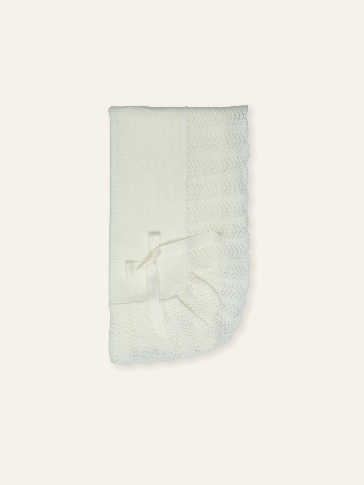 BABY STITCH WITH BOW BLANKET