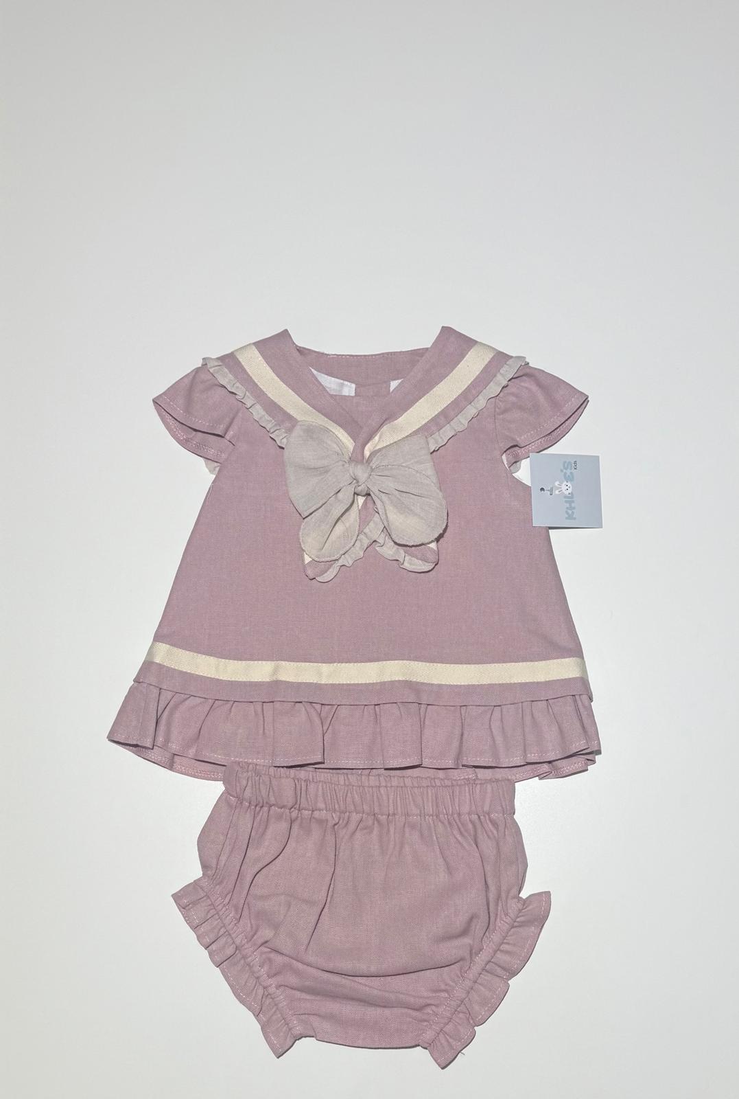 BABY GIRL SET PINK RUFFLE