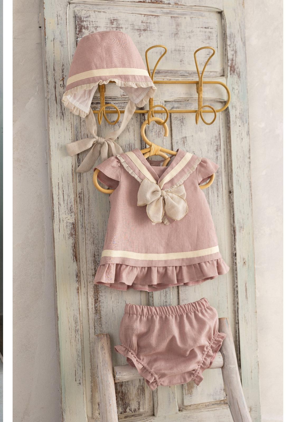 BABY GIRL SET PINK RUFFLE