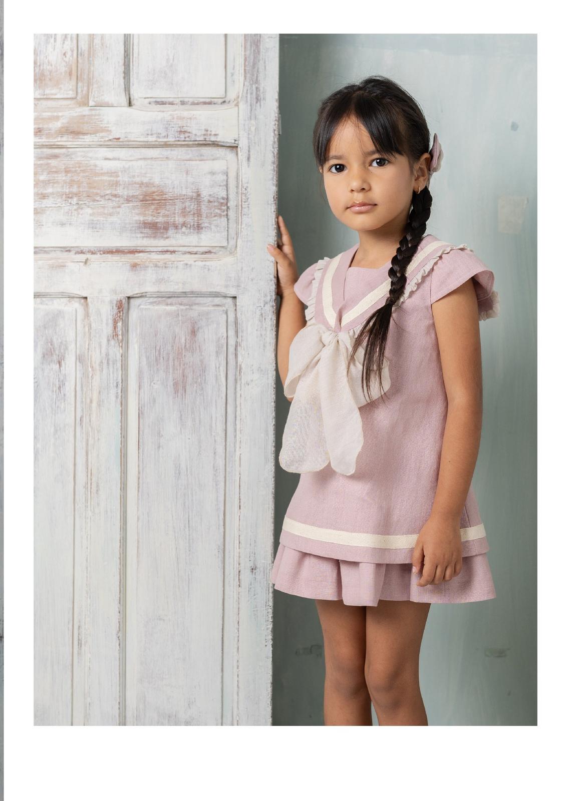 GIRL DRESS PINK RUFFLE