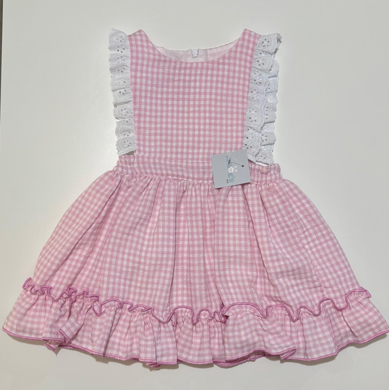 GIRL PINK PLAID DRESS
