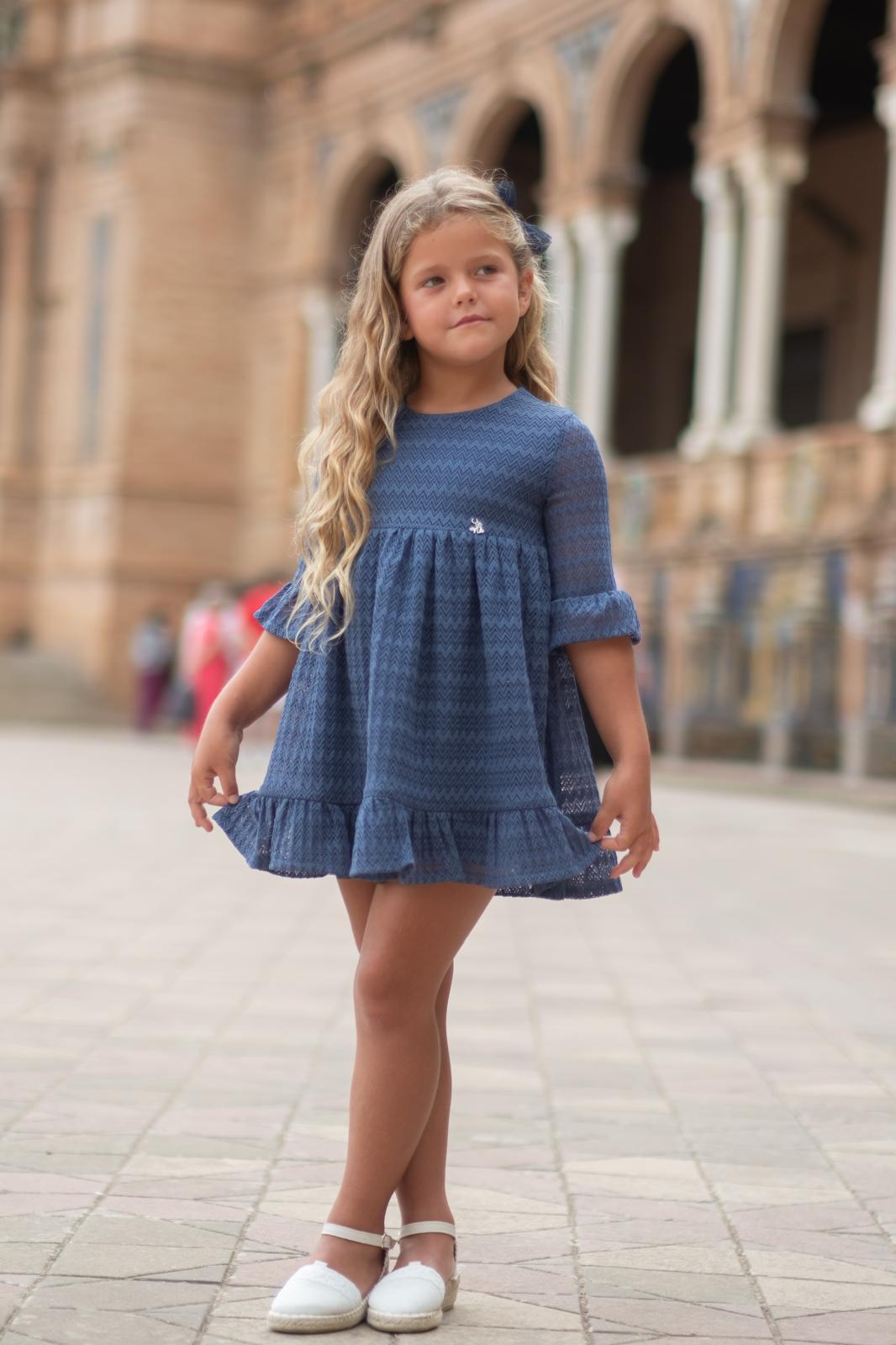 GIRL DRESS COOL BLUE