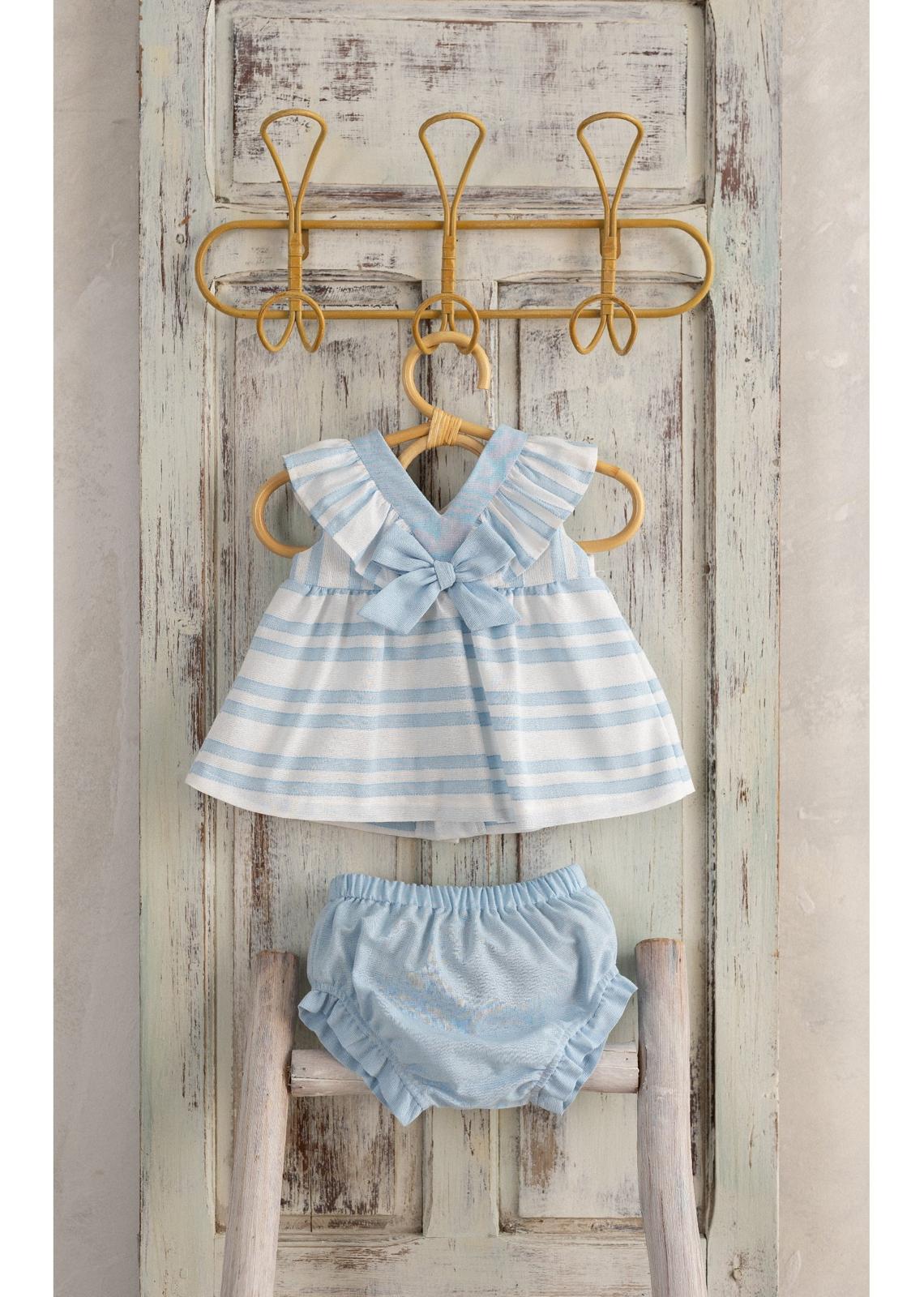 BABY SET BLUE STRIPES