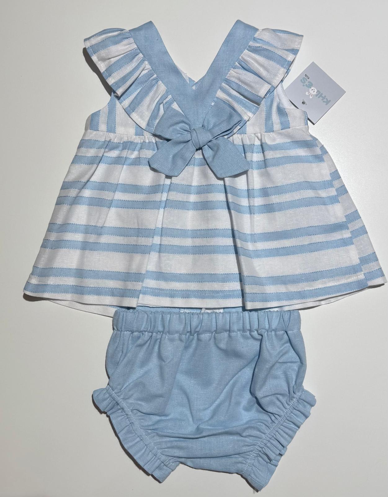 BABY SET BLUE STRIPES