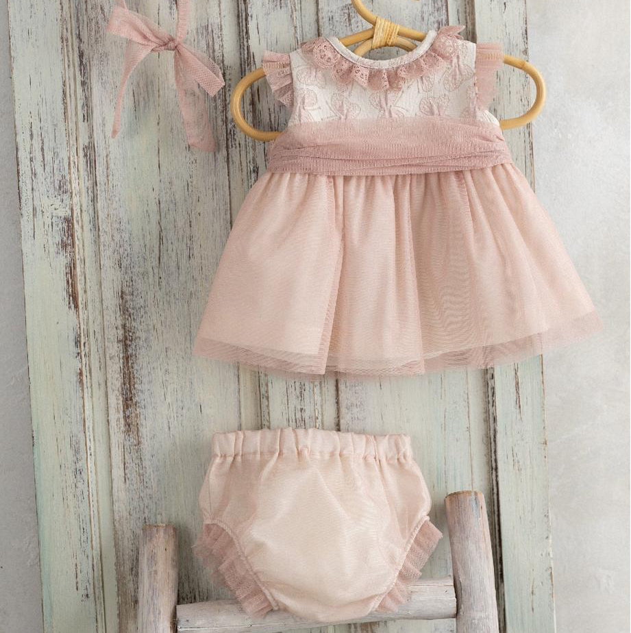 BABY SET PINK BUTTERFLIES