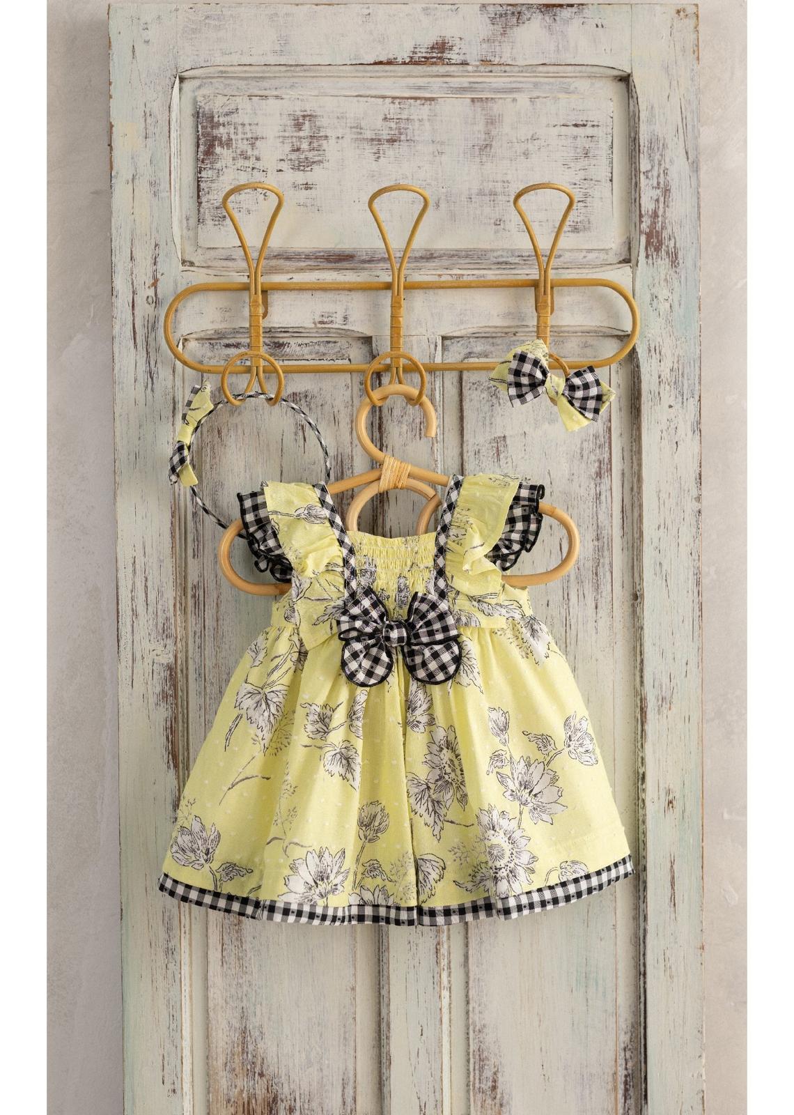 BABY DRESS YELLOW FLOWER
