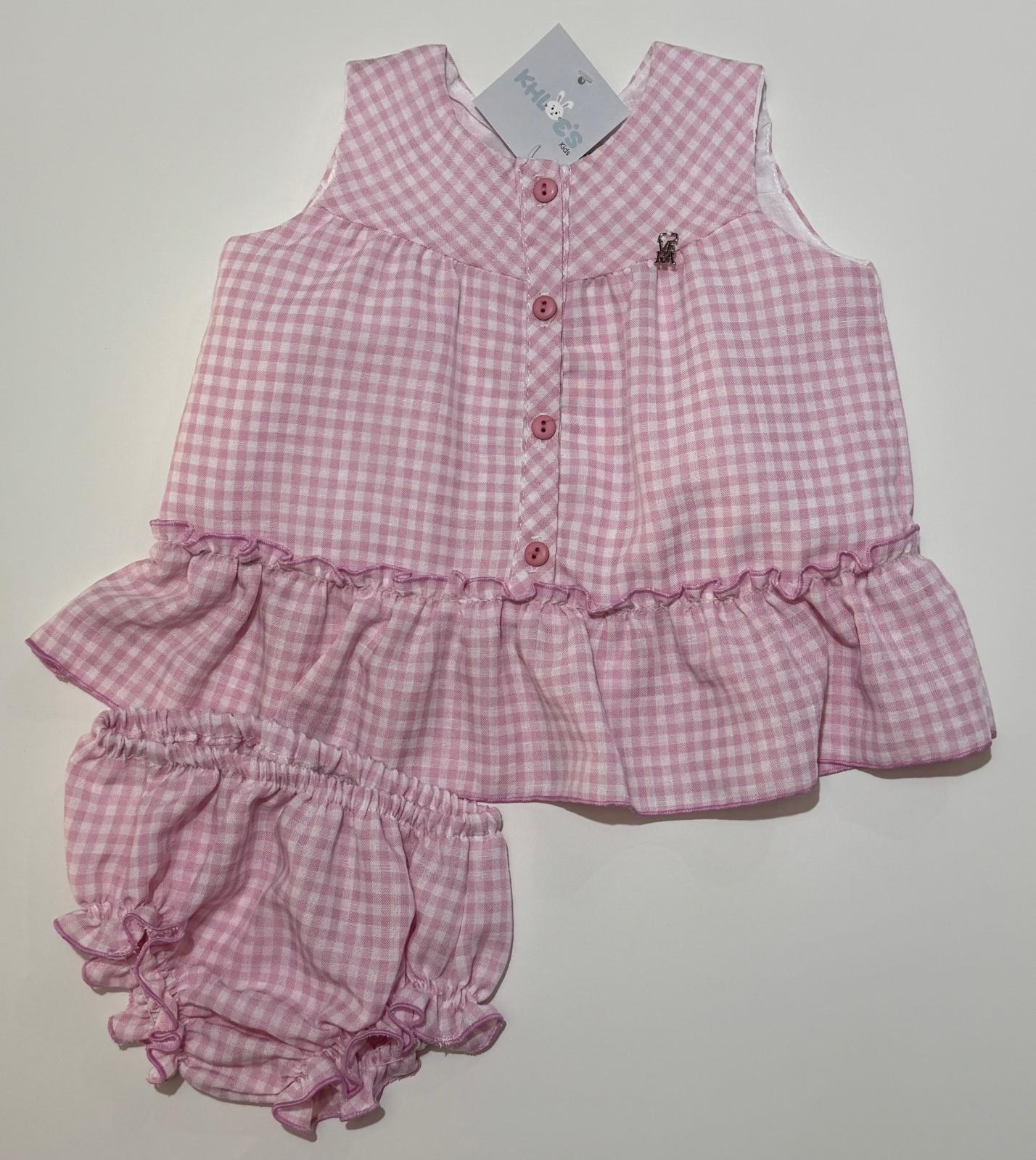 BABY SET PINK SQUARE