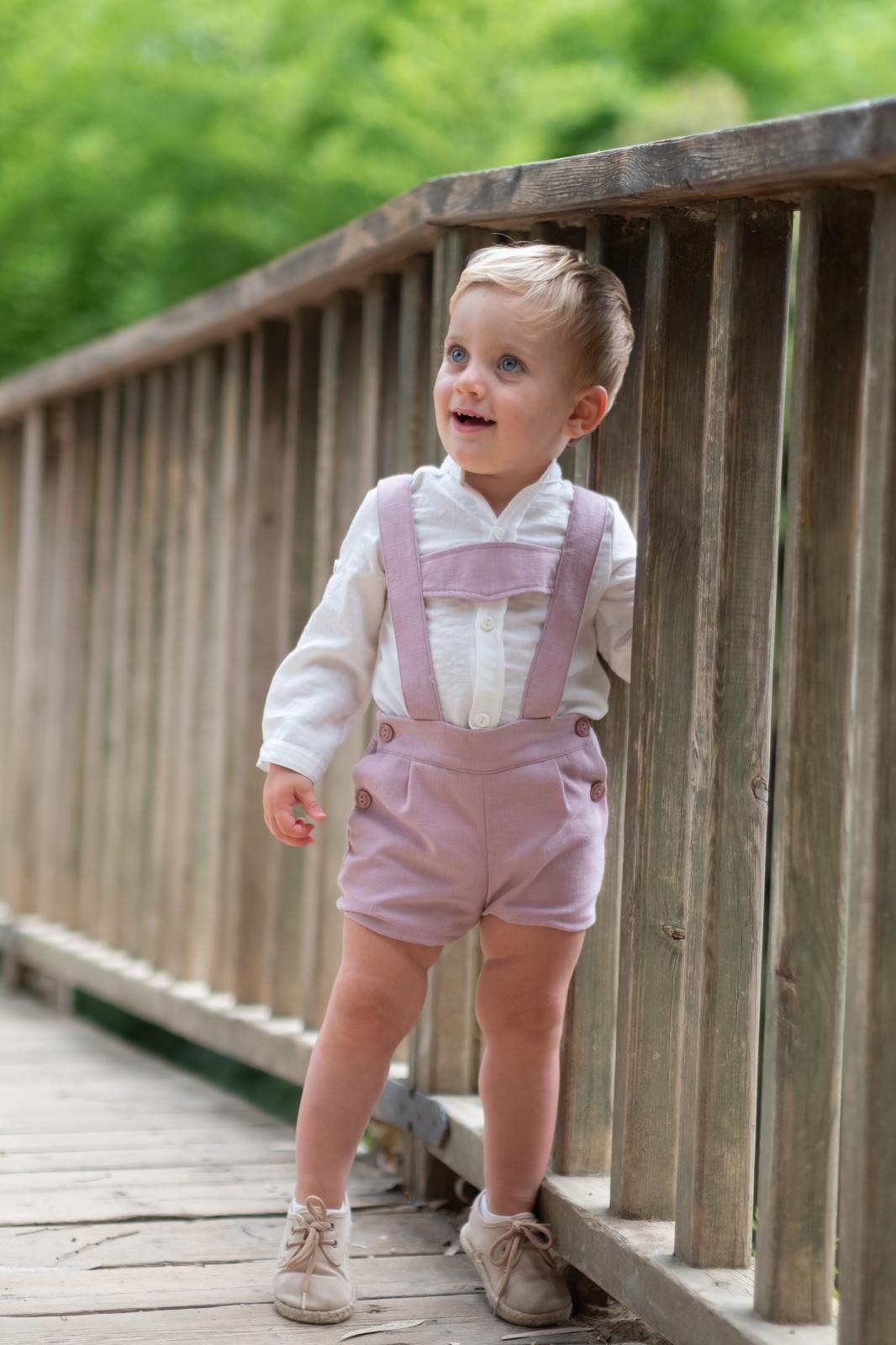 BABY BOYS PETO PINK LINE