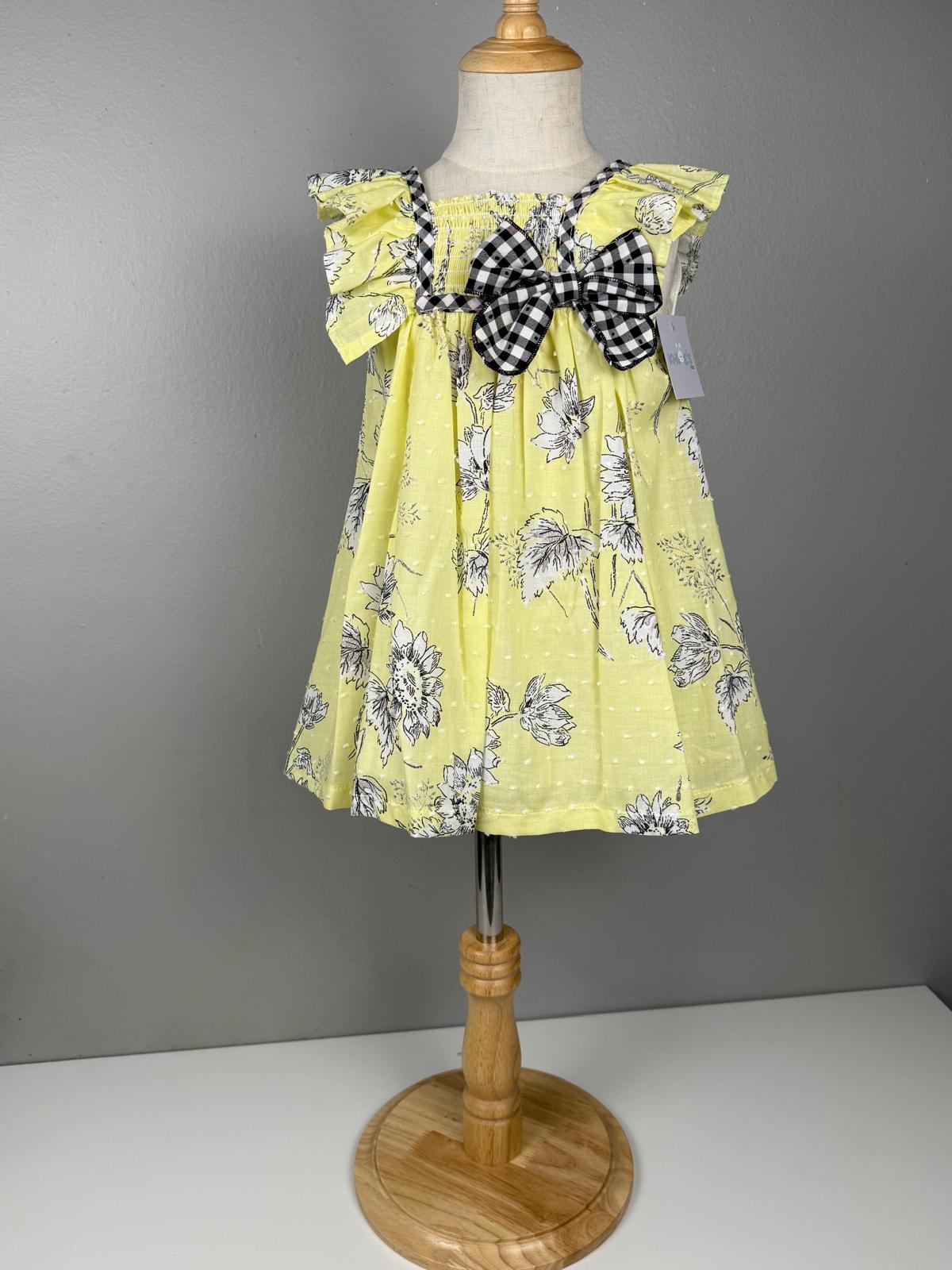 BABY DRESS YELLOW FLOWER