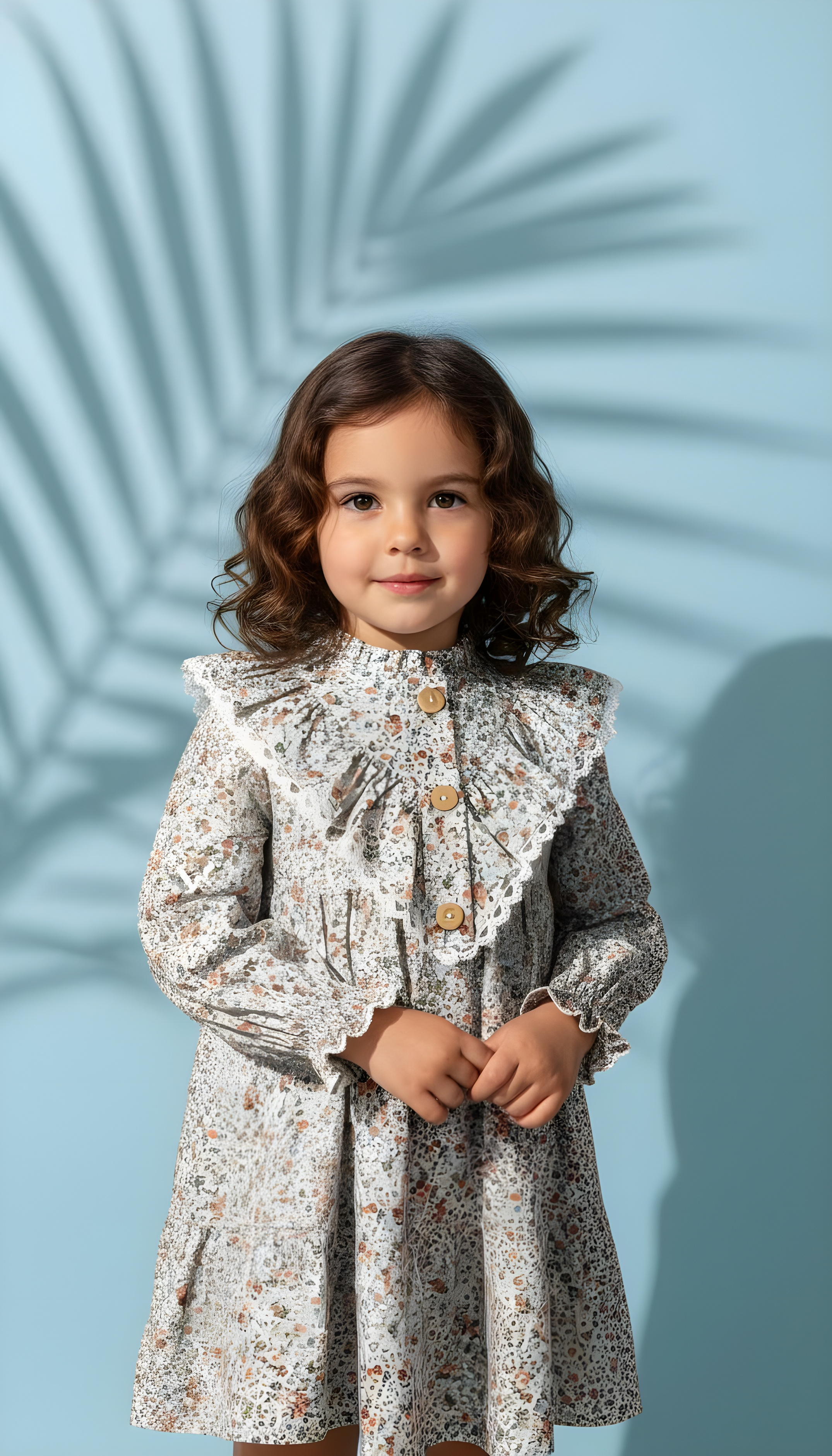 GIRL DRESS SUBTLE FLOWERS