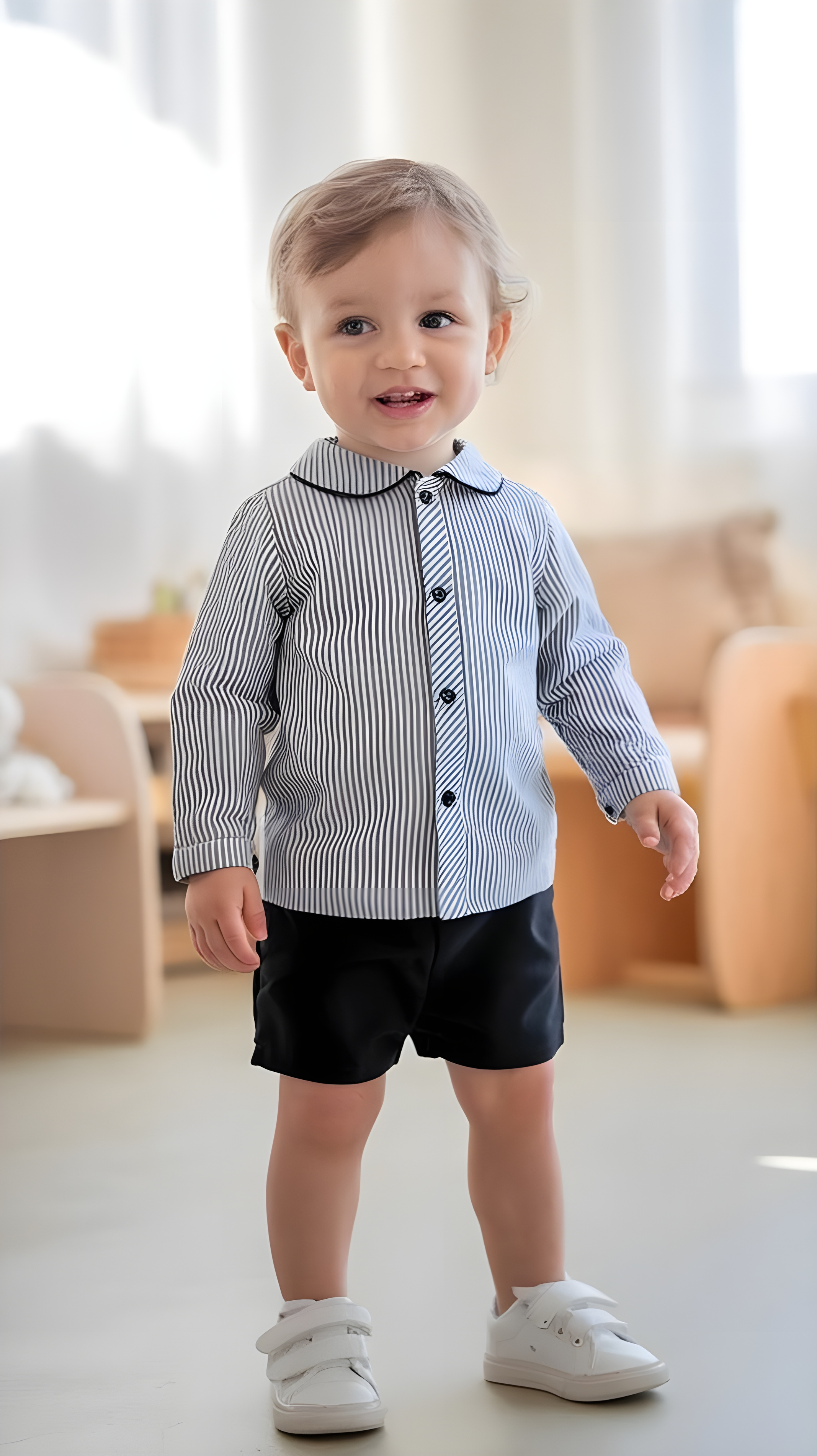 BOY SET ELEGANT BLACK AND WHITE