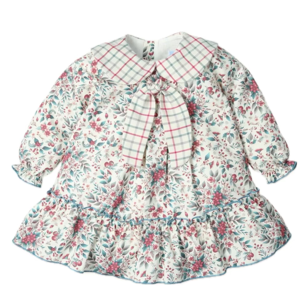 GIRL DRESS CHRISTMAS FLOWERS