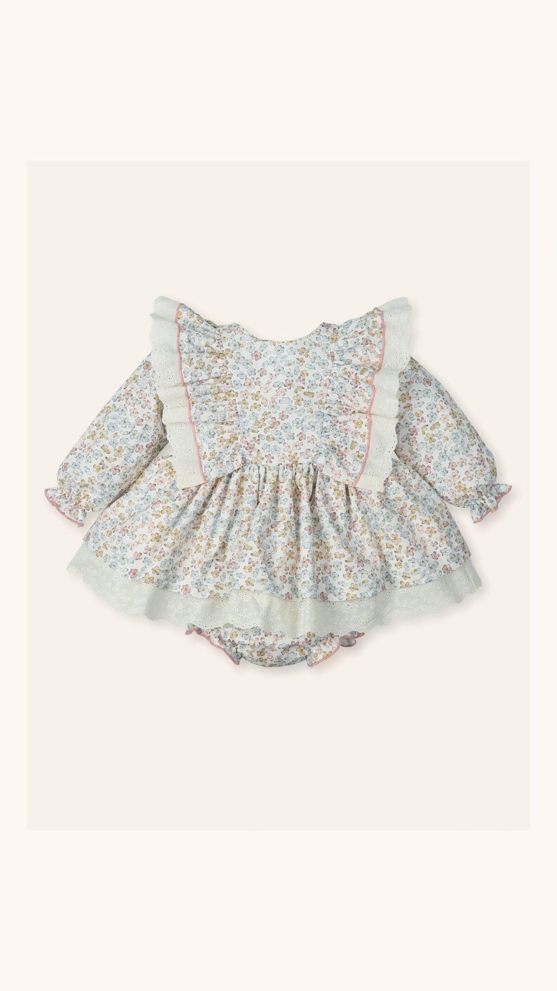 BABY SET FLOWERS PINK