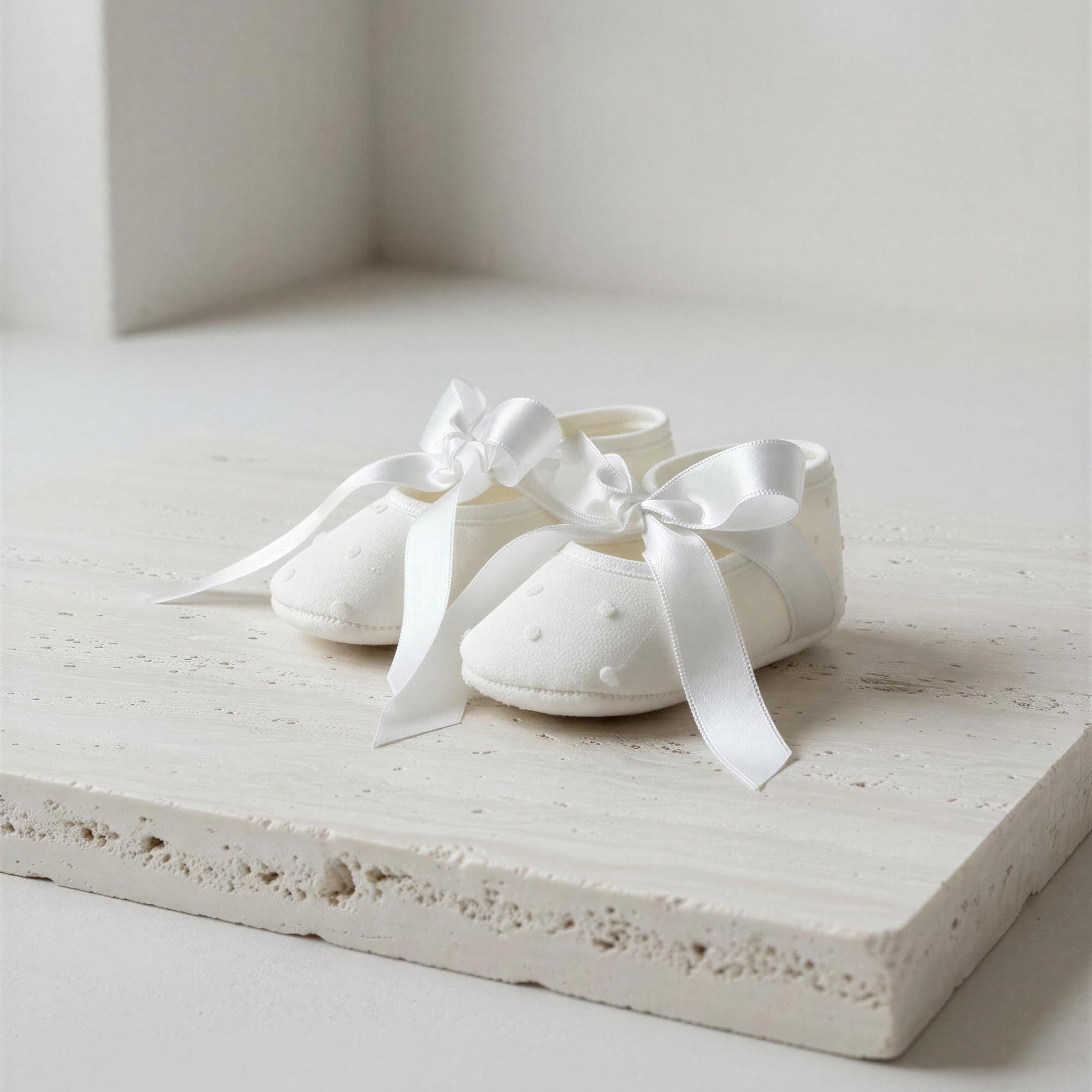 UNISEX BABY SHOES WITH BOW